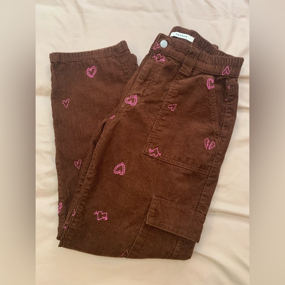 PacSun Heartbreaker Corduroy Cargo Elastic Waist Pants - Picture 6 of 11
